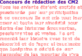 Concours de rdaction des CM2